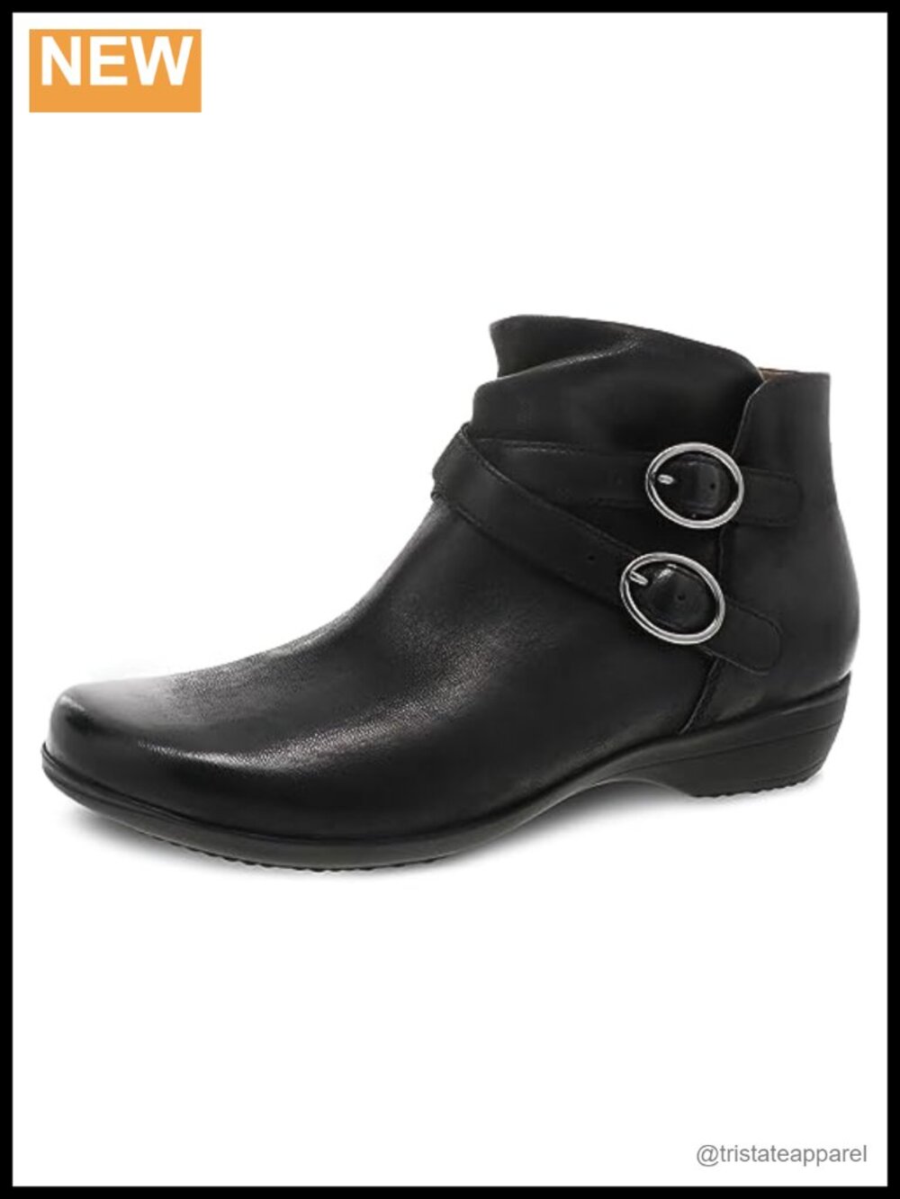 Dansko Women's Leather Ankle Bootie Inside Zip Comfort Arch Support